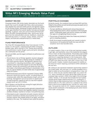 Virtus NFJ International Value Fund Fact Sheet.